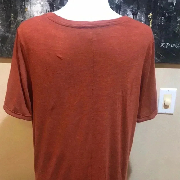 Jessica Simpson Midi Women Crew Neck Short Sleeve T Shirt Slit Dress-XL - Picture 8 of 9